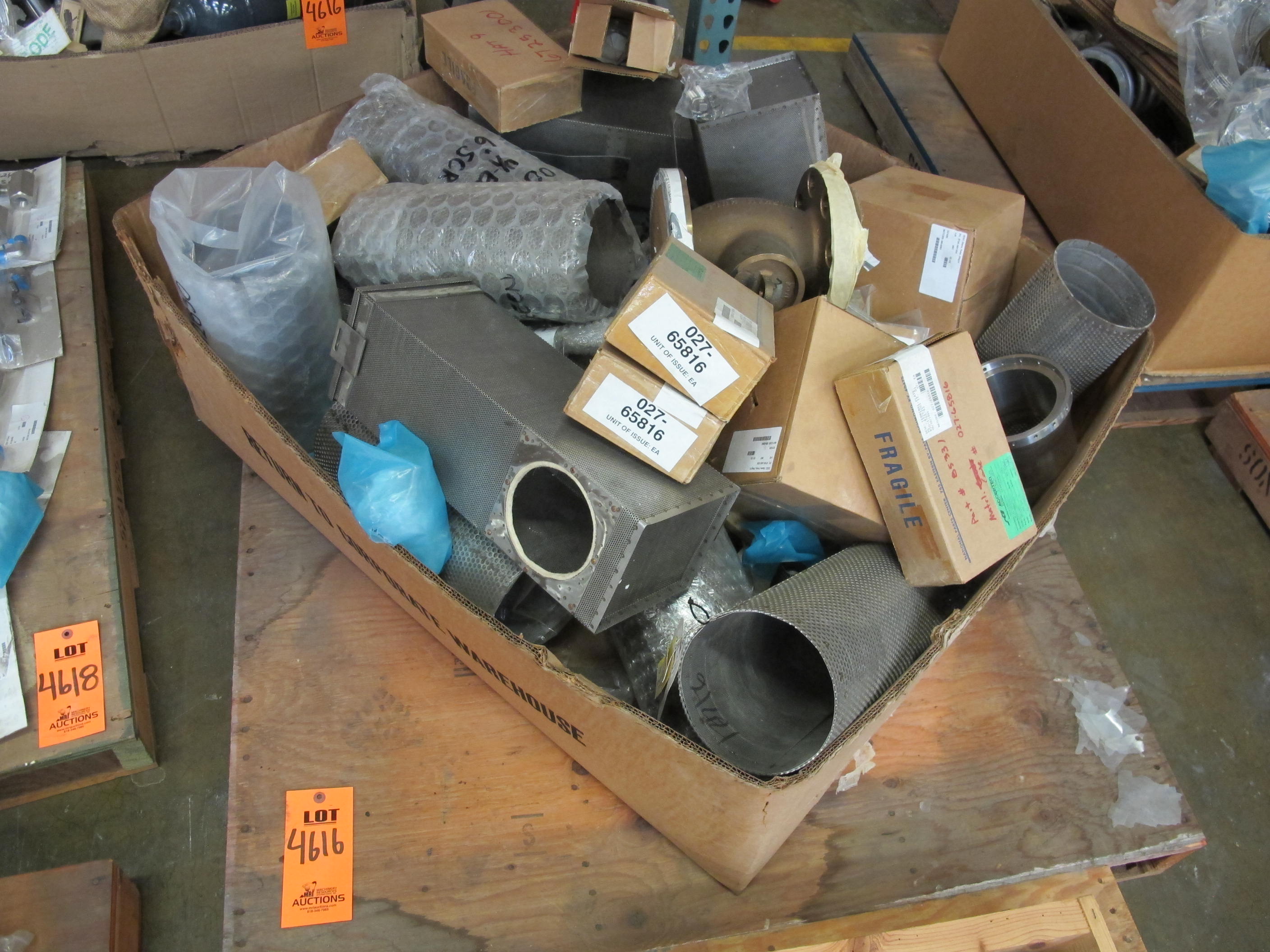 (5 PALLETS) DID SOMEONE SAY SCRAP METAL? MISC STL AND METAL PARTS. LOADING & HANDLING FEE $30-4616